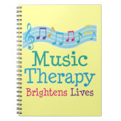 Music Therapy Brightens Notitieboek (Voorkant)