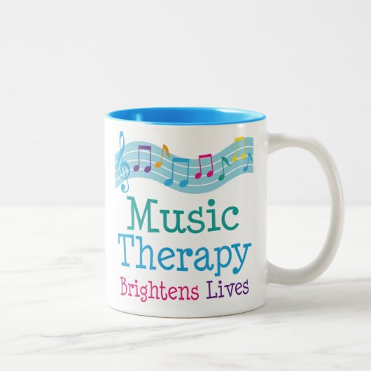 Music Therapy Brightens Tweekleurige Koffiemok (Rechts)