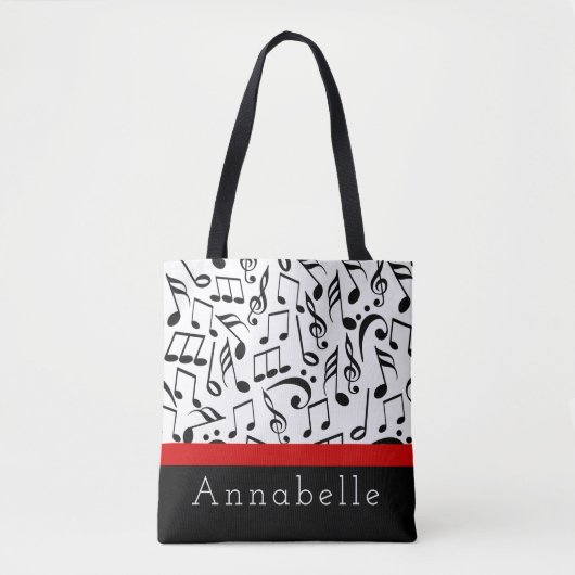 Music Tre Chique Rouge Tote Bag (Voorkant)