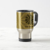 Music Treble Clef Gold Gepersonaliseerd Reisbeker (Voorkant rechts)