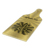 Music Treble Clef Gold Gepersonaliseerd Snijplank (Hoek)