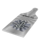 Music Treble Clef Silver Snijplank (Hoek)