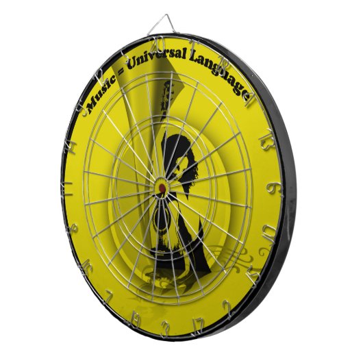 Music Universal Language Dartbord (Voorkant Rechts)