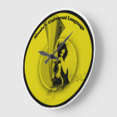 Music Universal Language Yellow Black Grote Klok (Hoek)