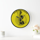 Music Universal Language Yellow Black Grote Klok (Huis)