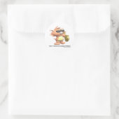 Music-Universal-taal Ronde Sticker (Tas)