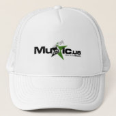 Music.us White pet - Black green Logo (Voorkant)