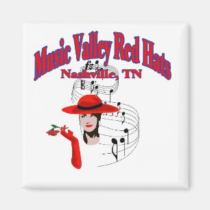 Music Valley Red Petten Magneet