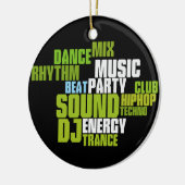 MUSIC-versiering Keramisch Ornament (Links)