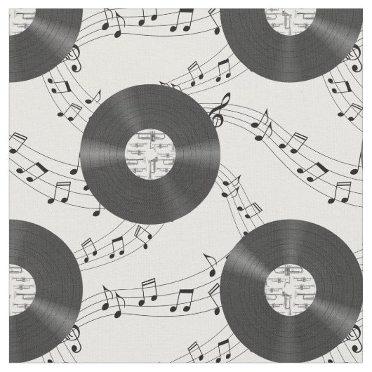 Music Vinyl Records Stof (Close Up)