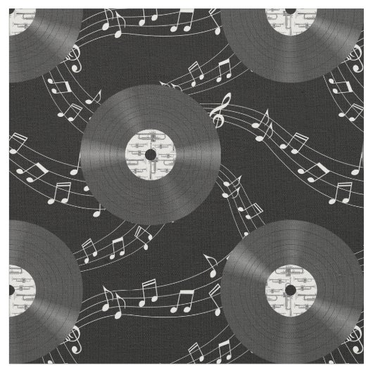 Music Vinyl Records Stof (Close Up)