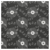 Music Vinyl Records Stof (Swatch)