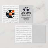 Music Vinyl Visitekaartje (Voorkant / Achterkant)