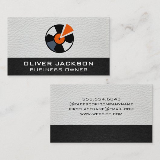 Music Vinyl Visitekaartje (Voorkant / Achterkant)