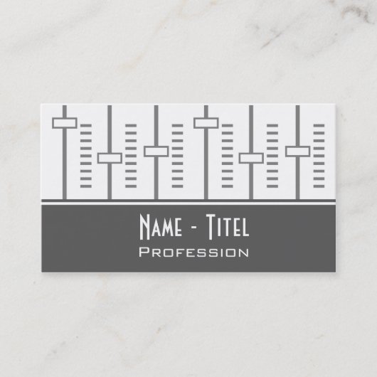 Music Visitekaartje (Voorkant)