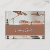 Music-Visitekaartje - Drum Kit Visitekaartje (Achterkant)