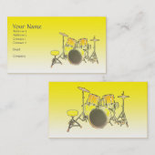 Music-Visitekaartje - Drum Kit Visitekaartje (Voorkant / Achterkant)