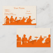 Music Visitekaartje - Oranje Rock Band (Voorkant / Achterkant)