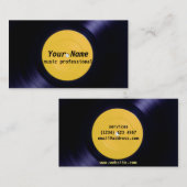 Music visitekaartje vinyl (Voorkant / Achterkant)