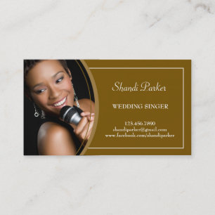 Music Wedding Singer Foto Visitekaartje