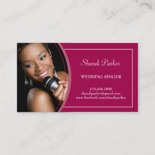 Music Wedding Singer Foto Visitekaartje
