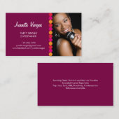 Music Wedding Singer Foto Visitekaartje (Voorkant / Achterkant)