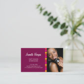 Music Wedding Singer Foto Visitekaartje (Staand voorkant)