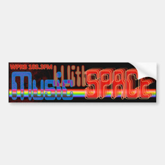 Music With Space -OfficalRadio Show Logo Bumpersticker