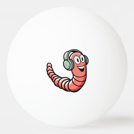 Music Worm Pingpongbal (Voorkant)