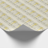 Music wrapping paper cadeaupapier (Hoek)