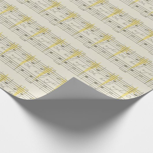 Music wrapping paper cadeaupapier (Hoek)