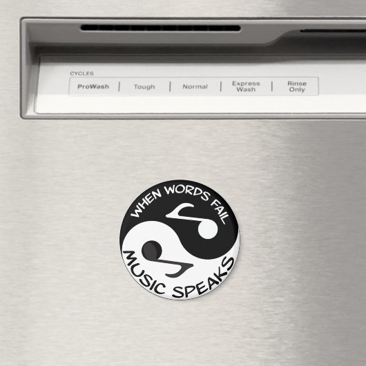 Music Yin Yang Magneet (Insitu (Vaatwasser))