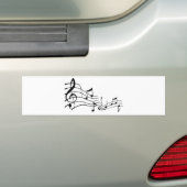 Música (Music) Bumpersticker (Op auto)
