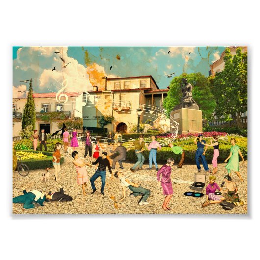 Música no Jardim (Viseu. Portugal) Foto Afdruk (Voorkant)