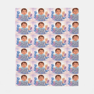 Música y cuentos infantiles fleece deken