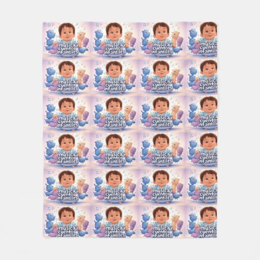 Música y cuentos infantiles fleece deken (Voorkant)