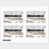 Musicafolic Life Rechthoekige Sticker (Vel)