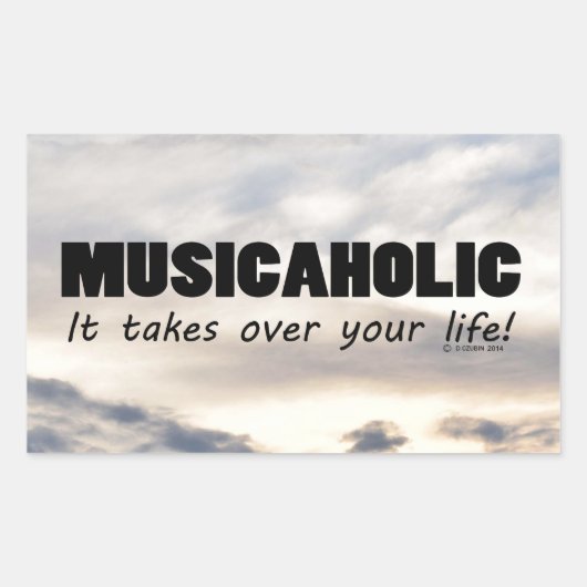 Musicafolic Life Rechthoekige Sticker (Voorkant)