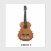 Musical Acoustic Guitar Sticker (Vel)
