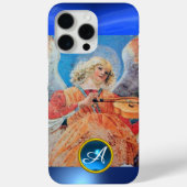 MUSICAL ANGEL, Blue Sapphire Gemstone Monogram Case-Mate iPhone Case (Achterkant)