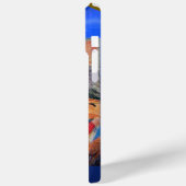 MUSICAL ANGEL, Blue Sapphire Gemstone Monogram Case-Mate iPhone Case (Achterkant / Links)