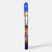 MUSICAL ANGEL, Blue Sapphire Gemstone Monogram Case-Mate iPhone Case (Achterkant / Links)