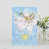 Musical Angel Briefpapier (Staand voorkant)