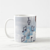 Musical Angel Comic with flute Koffiemok (Links)