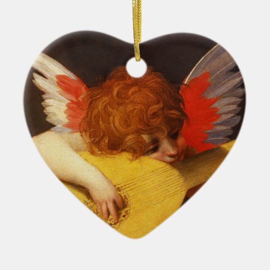 Musical Angel  Heart Keramisch Ornament (Voorkant)