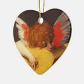 Musical Angel  Heart Keramisch Ornament (Links)