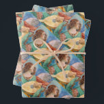 Musical angel playing guitar inpakpapier vel<br><div class="desc">Beautiful colored medieval renaissance fresco painting of a musical angel playing a guitar,  by 15th century Italian artist Melozzo da Forli.</div>