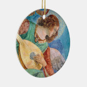 Musical angel playing guitar keramisch ornament (Rechts)