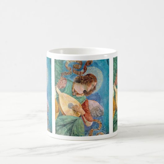 Musical angel playing guitar koffiemok (Center)