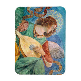 Musical angel playing guitar magneet